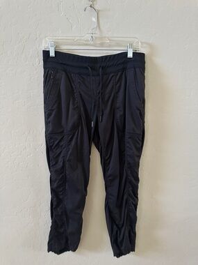 Black Athletic Jogger Pants with Drawstring